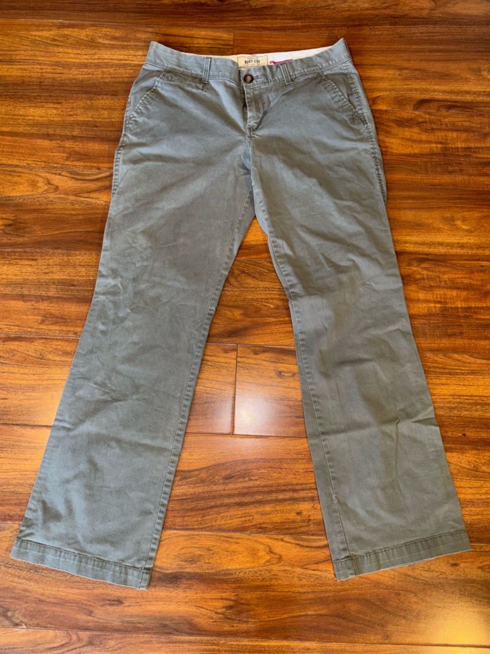 Old Navy Olive Green Boot-Cut Pants